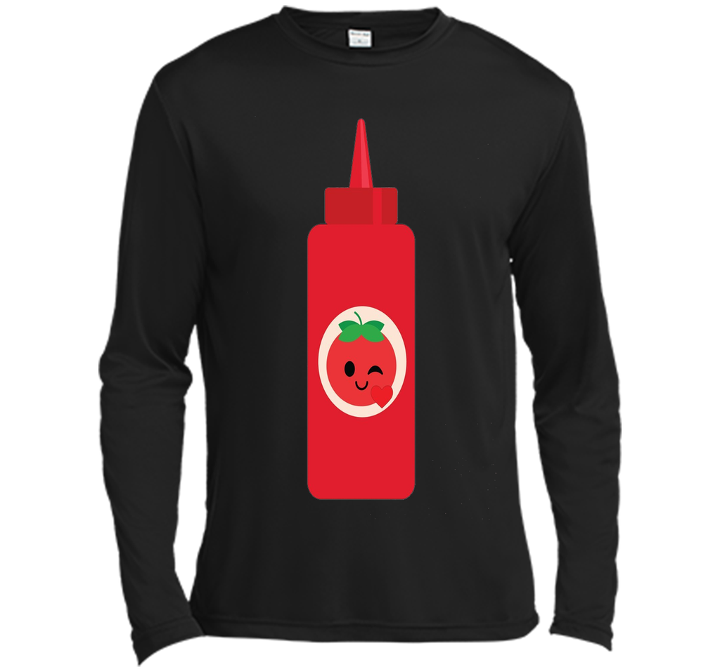 Ketchup Sauce Emoji Flirt & Kiss Shirt Catsup T-Shirt Tee
