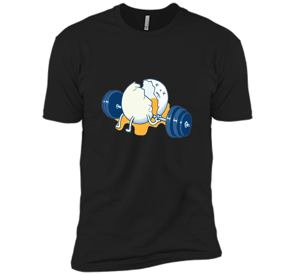 Weightlifting Accident Gym Funny Egg T-shirt