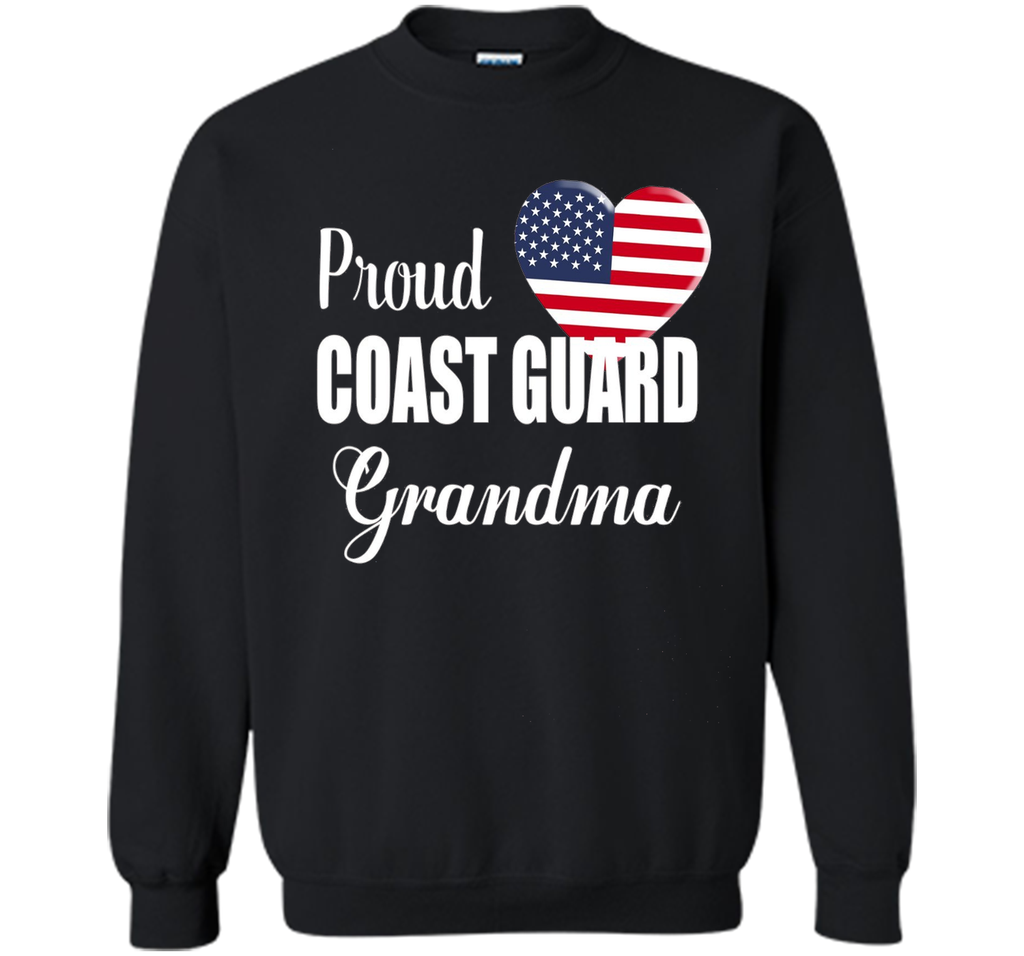 Proud Coast Guard Grandma Patriotic Heart T Shirt t-shirt