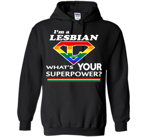 a lesbian whats your superpower rainbow gay pride flag shirt