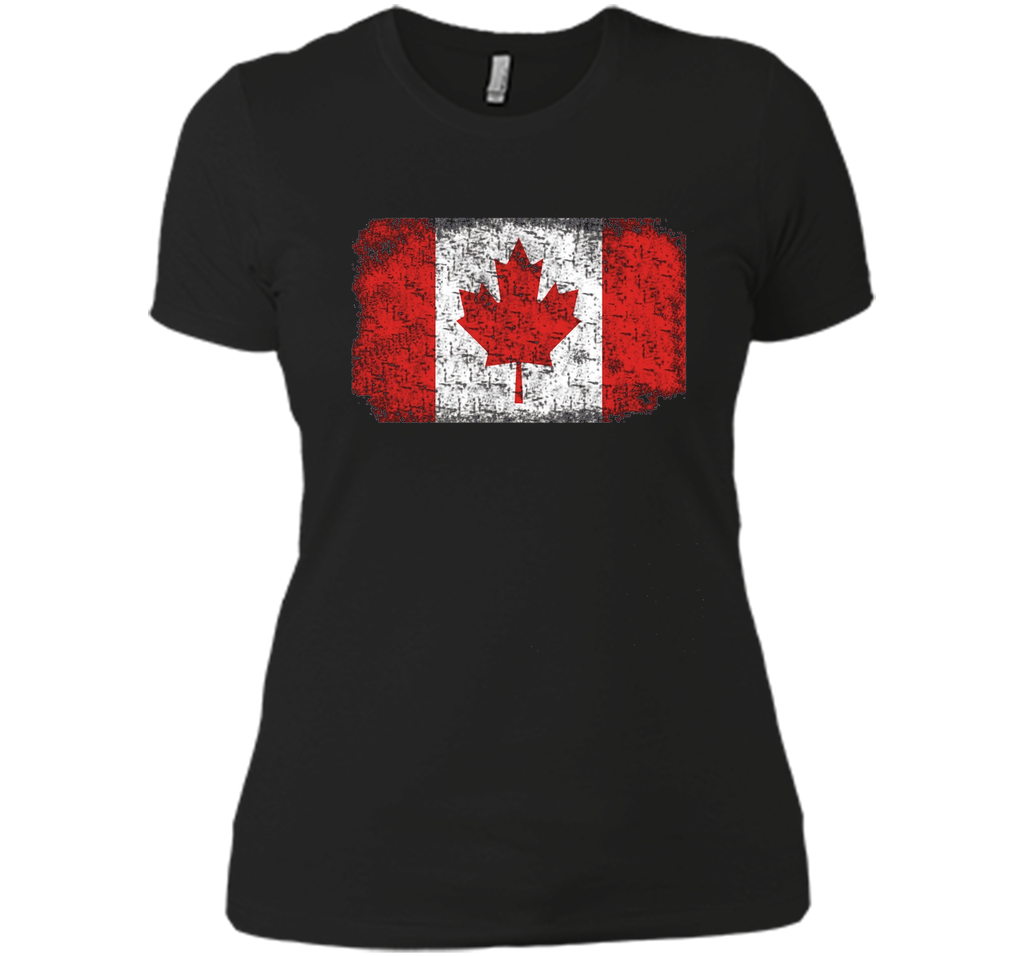 Worn Out Canada Flag T-shirt for Canada Day