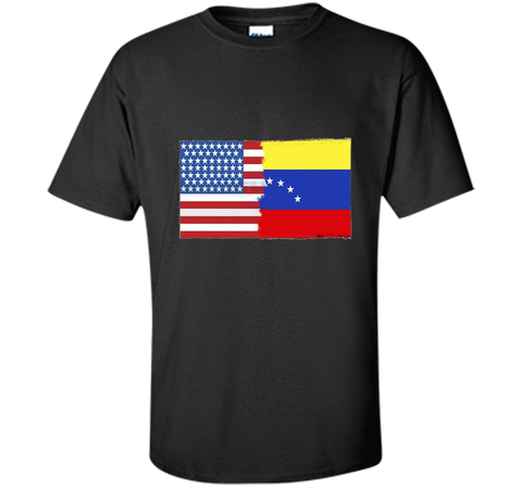 Venezuelan American Half Venezuela Half America Flag Shirt