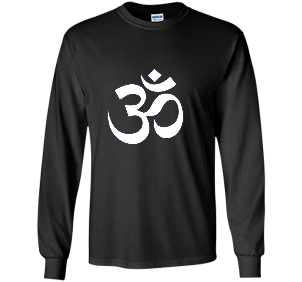 White Ohm Om Symbol Yoga Namaste T-Shirt