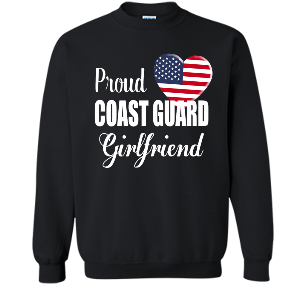 Proud Coast Guard Girlfriend Patriotic Heart T Shirt t-shirt