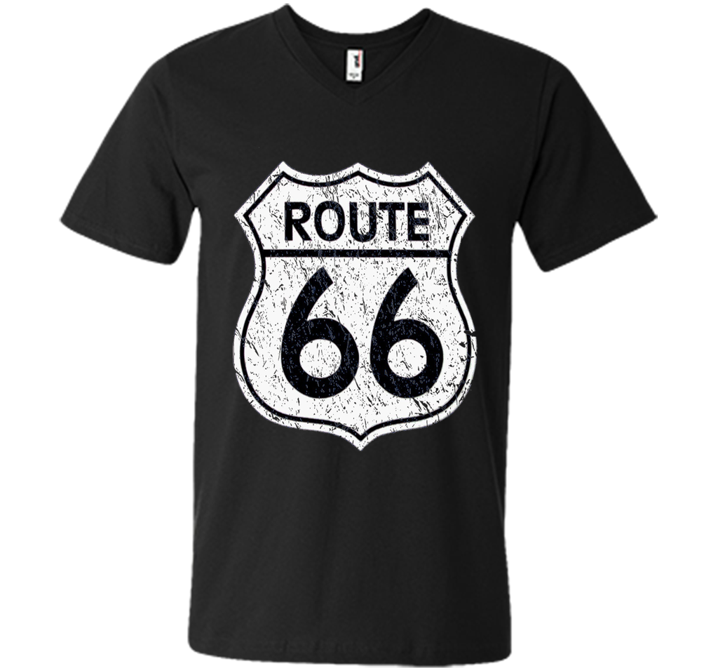 Historical Route 66 Distressed Vintage Look T Shirt
