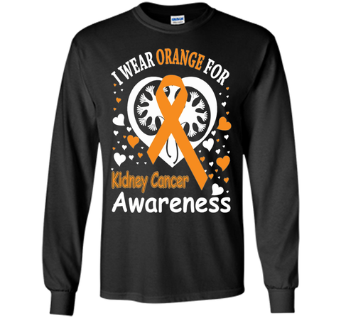 I Wear Orange For Kidney Cancer Awareness Shirt
