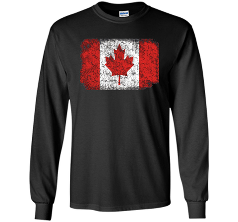 Worn Out Canada Flag T-shirt for Canada Day