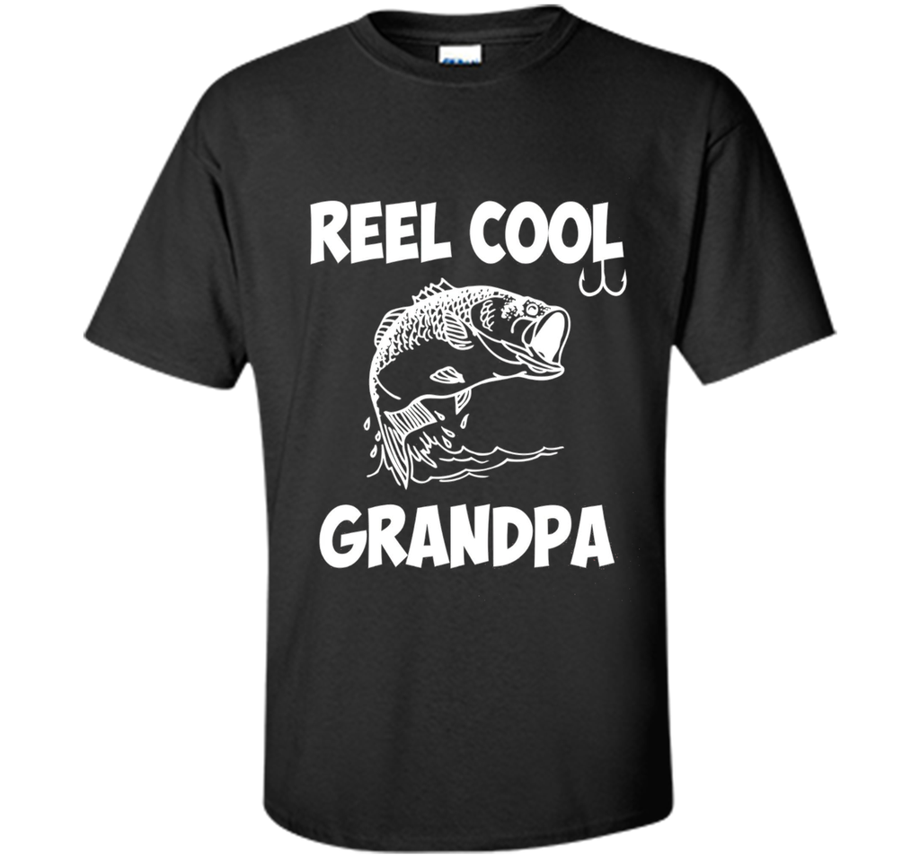 Reel Cool Grandpa Funny Fishing Gift T-Shirts