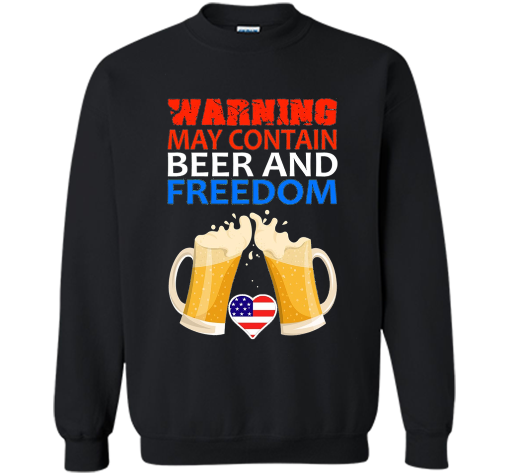 Warning May Contains Beer And Freedom Shirt