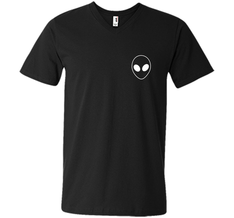 GENYOLO Black and White Alien T-Shirt. Alien Face Shirt