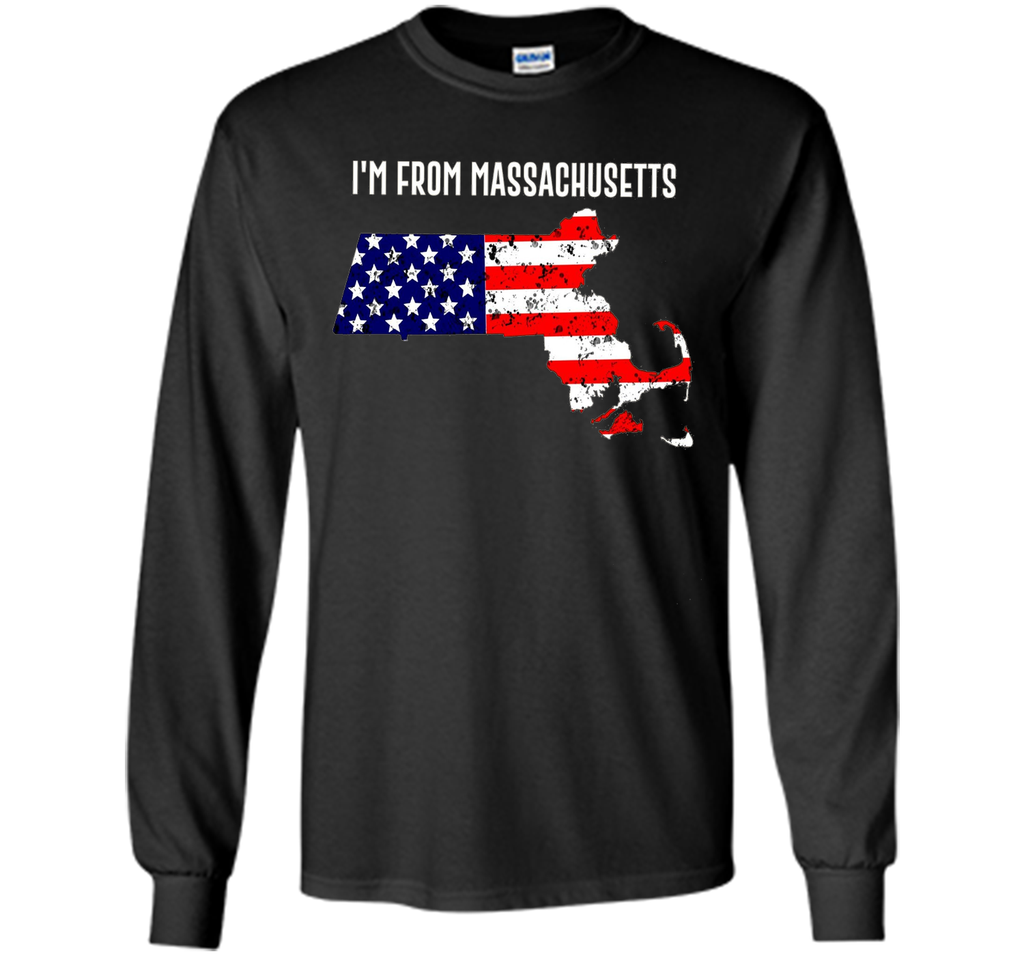 Proud of Massachusetts-US flag Independence day Tshirt