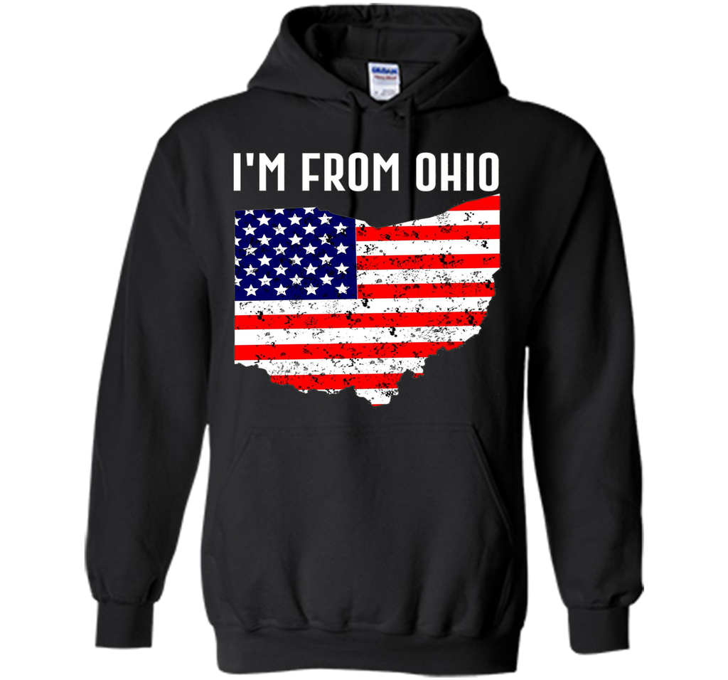 Proud of Ohio USA flag Independence day Tshirt
