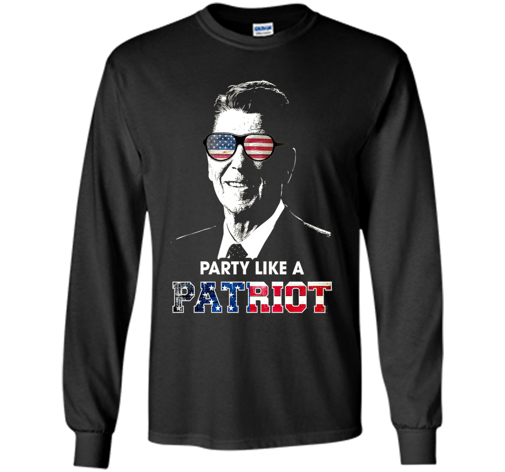 Party Shirt Like A Patriot Reagan USA Pride vintage
