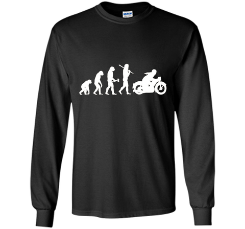 Funny Vintage Motorcycle Motorbike Bikie Evolution T-Shirt