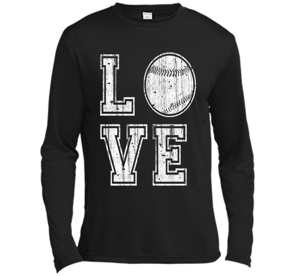 I Love Baseball Ball T Shirt Baseball Gift for Mom Dad Fan