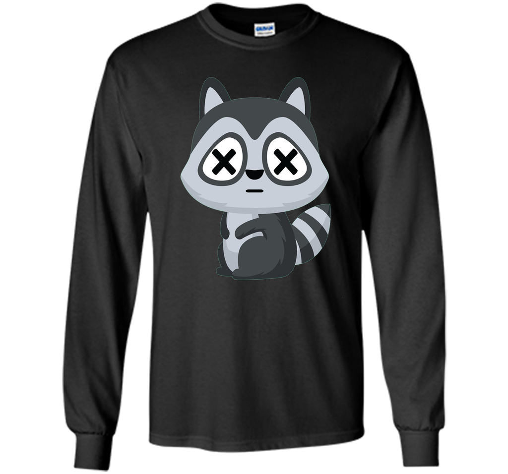 Raccoon Fainting Emoji Shirt T-Shirt Racoon Coon Tee