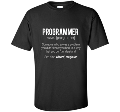 Funny Programmer Meaning T-Shirt - Programmer Noun Defintion
