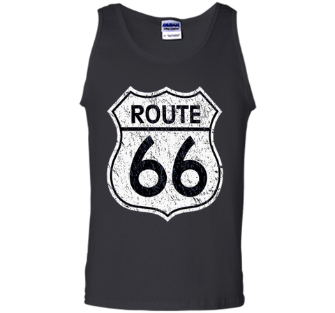 Historical Route 66 Distressed Vintage Look T Shirt