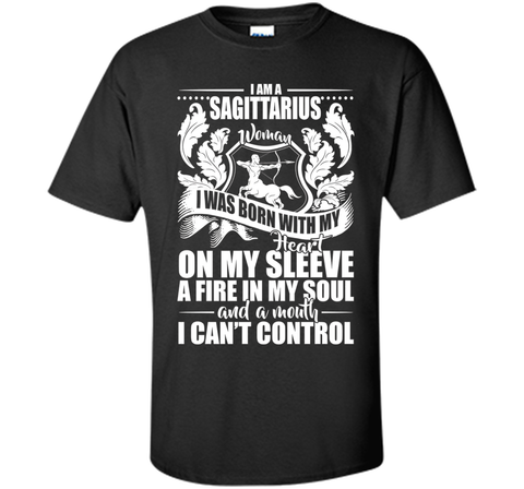 I'm A Sagittarius Woman With My Heart On My Sleeve T-shirt