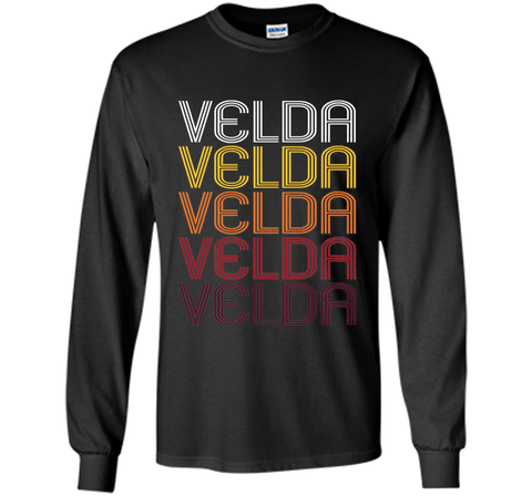 Velda Retro Wordmark Pattern - Vintage Style T-shirt