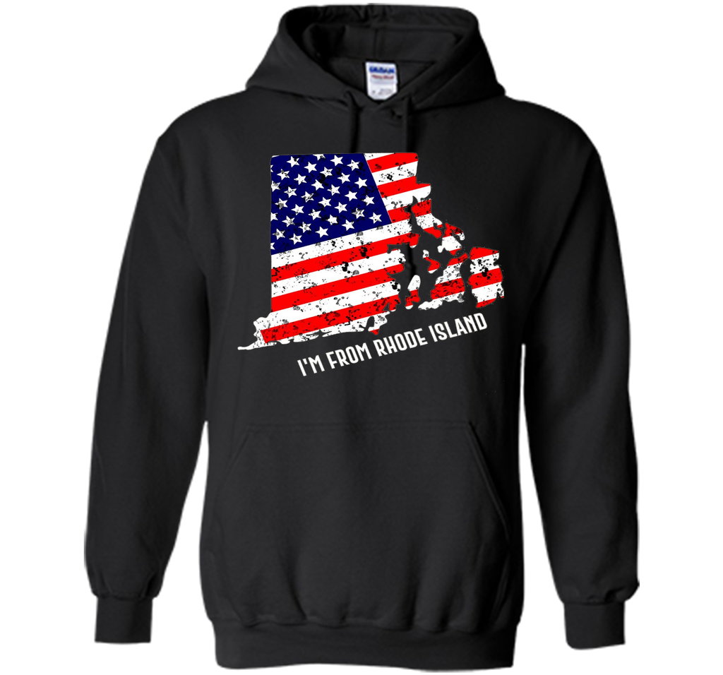Proud of Rhode Island USA flag Independence day Tshirt