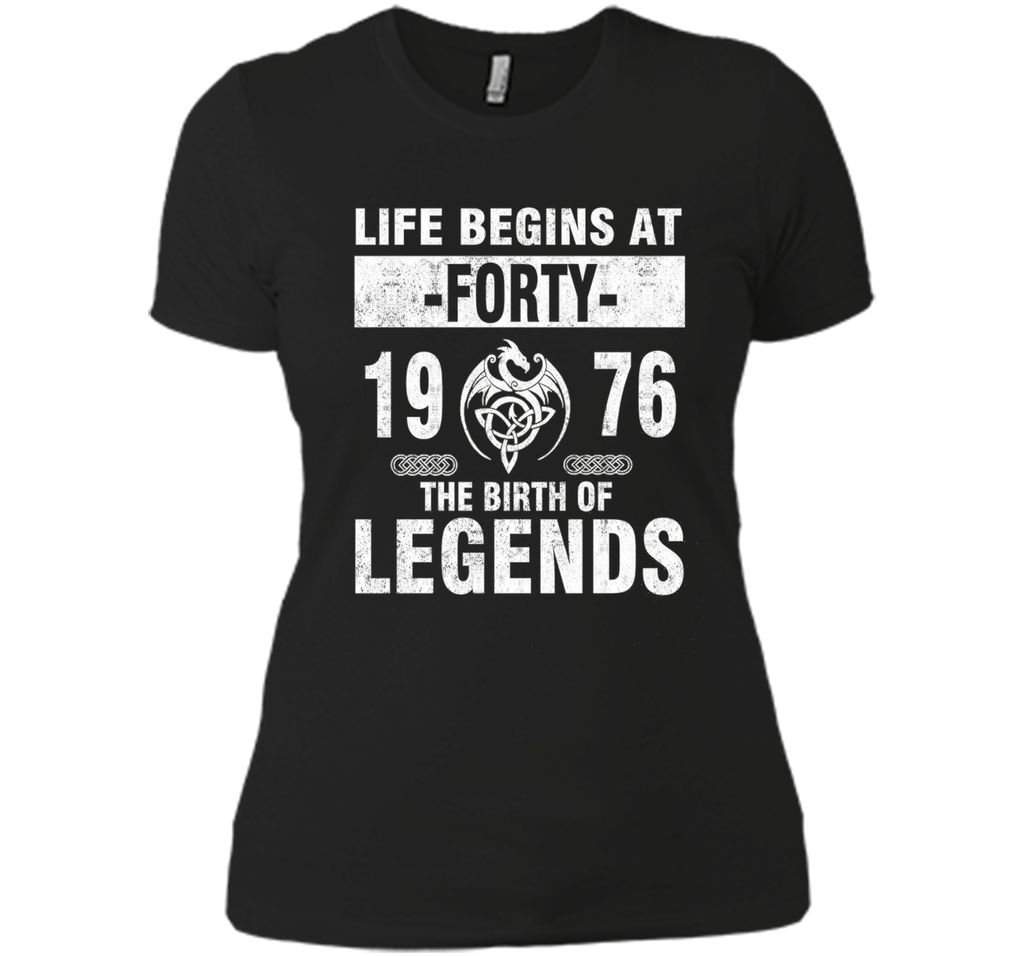 40th Birthday Gift - Made 1976 The Birth Of Legends Tshirt