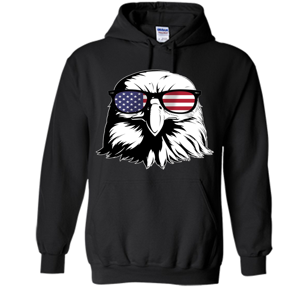 Bald Eagle T Shirt Patriotic Sunglass Shirt Red, White & Blu