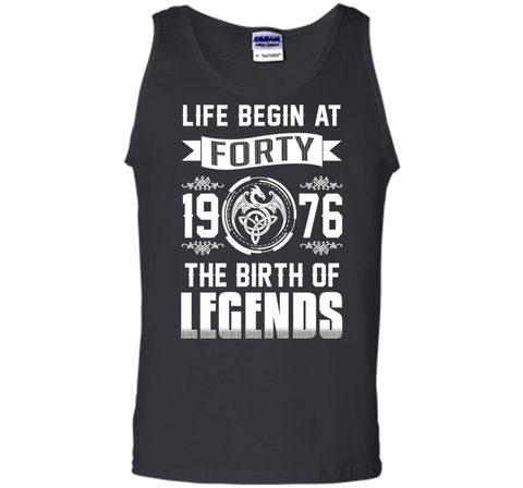 1976 T-shirt , Life begins at Forty . The birth of legends