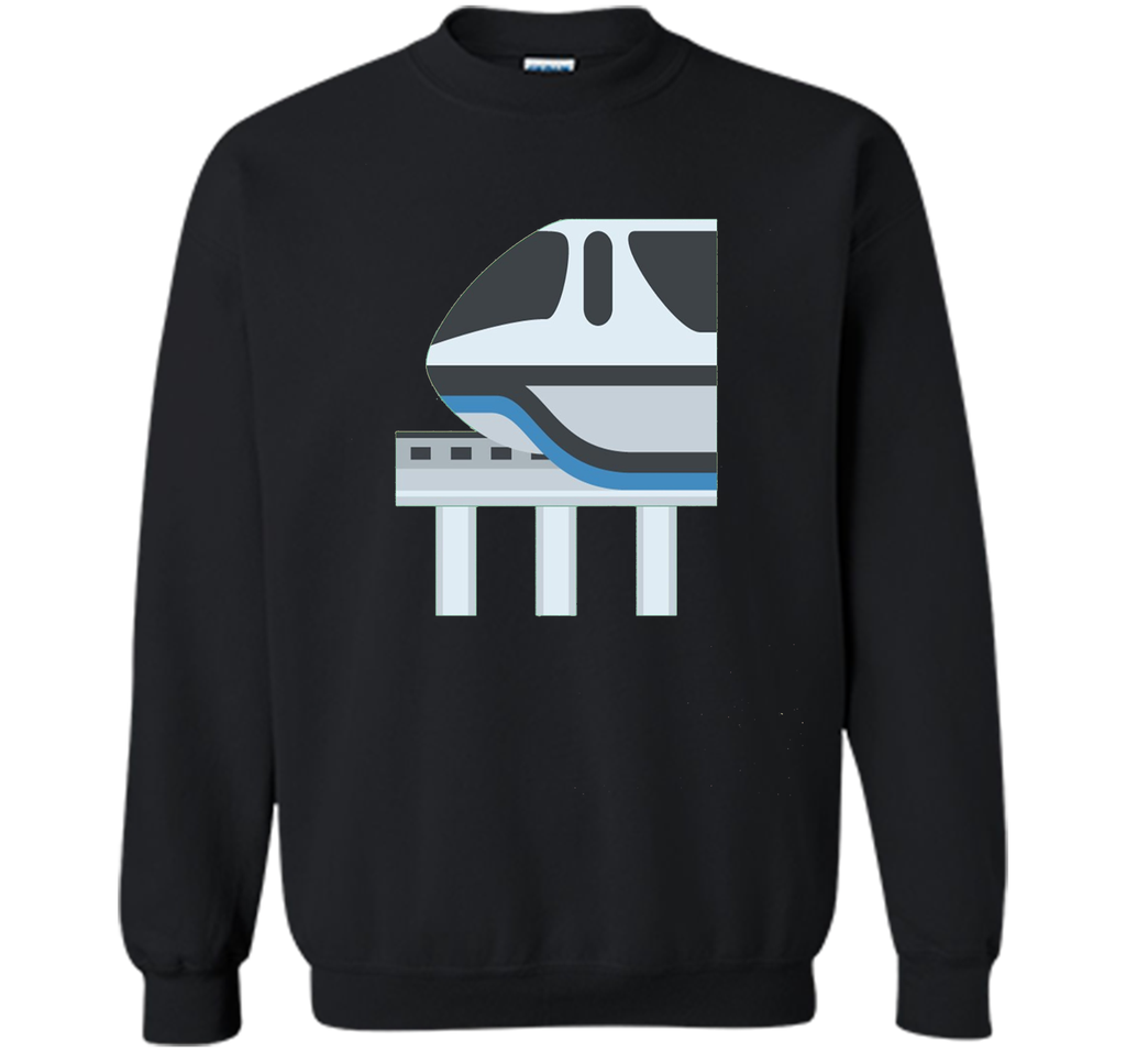 Monorail Emoji T-Shirt Train Ride Track Futuristic Electric