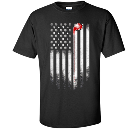 Golf American Flag T Shirt