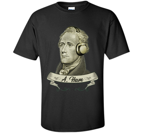 Hamilton Listening to Music T-shirt - Funny Headphones Tee