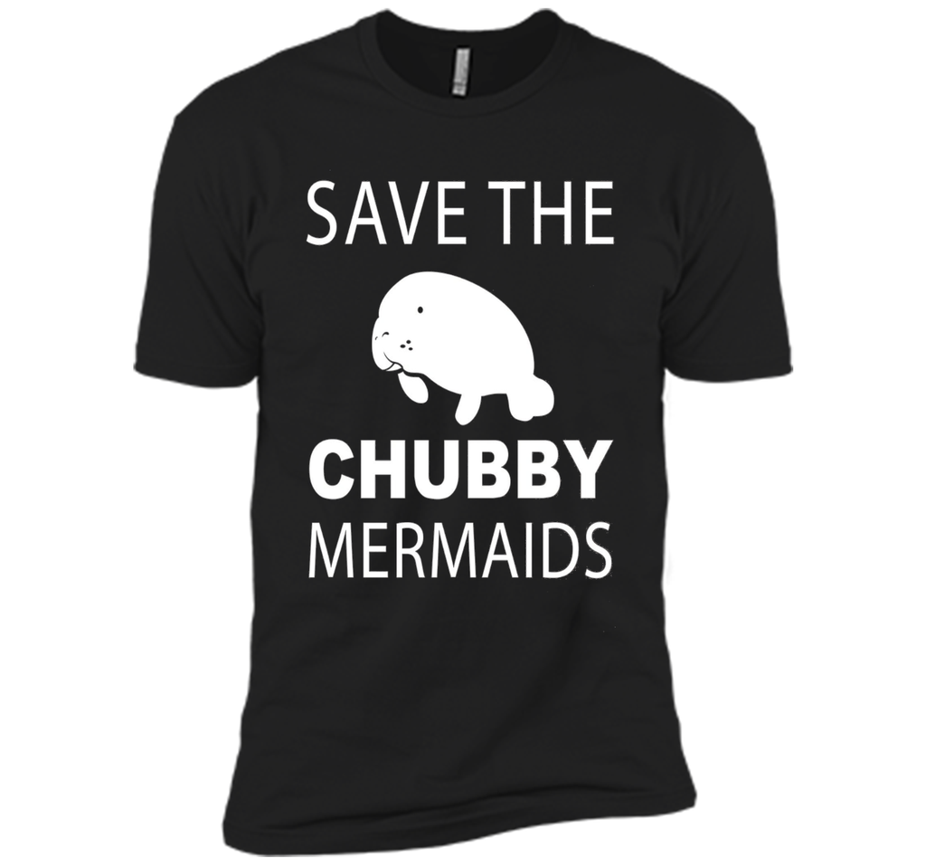 Women's Save The Chubby Mermaids Manatees Apparel T-Shirt