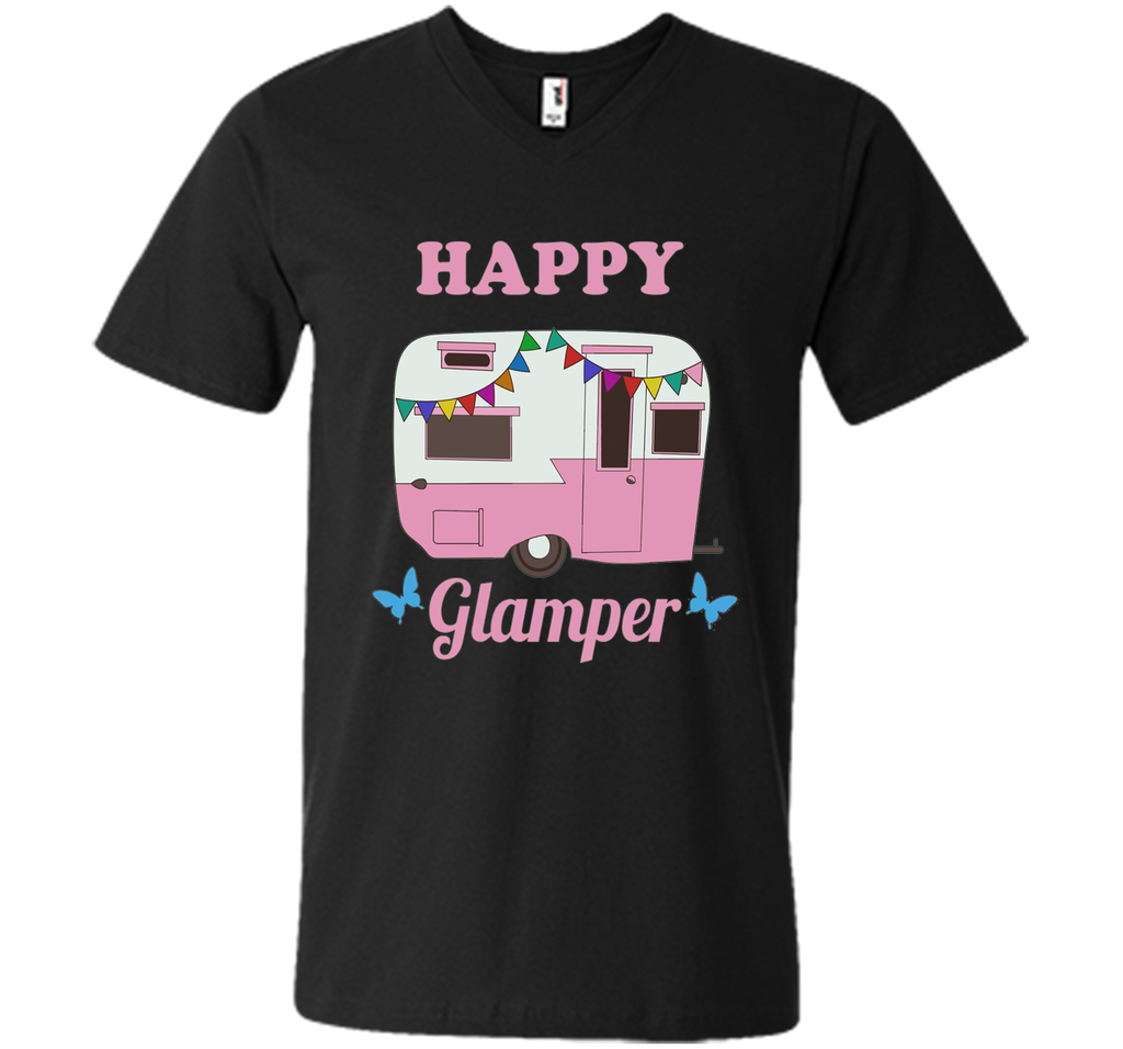 Happy Glamper - Glamping, Camping T-Shirt