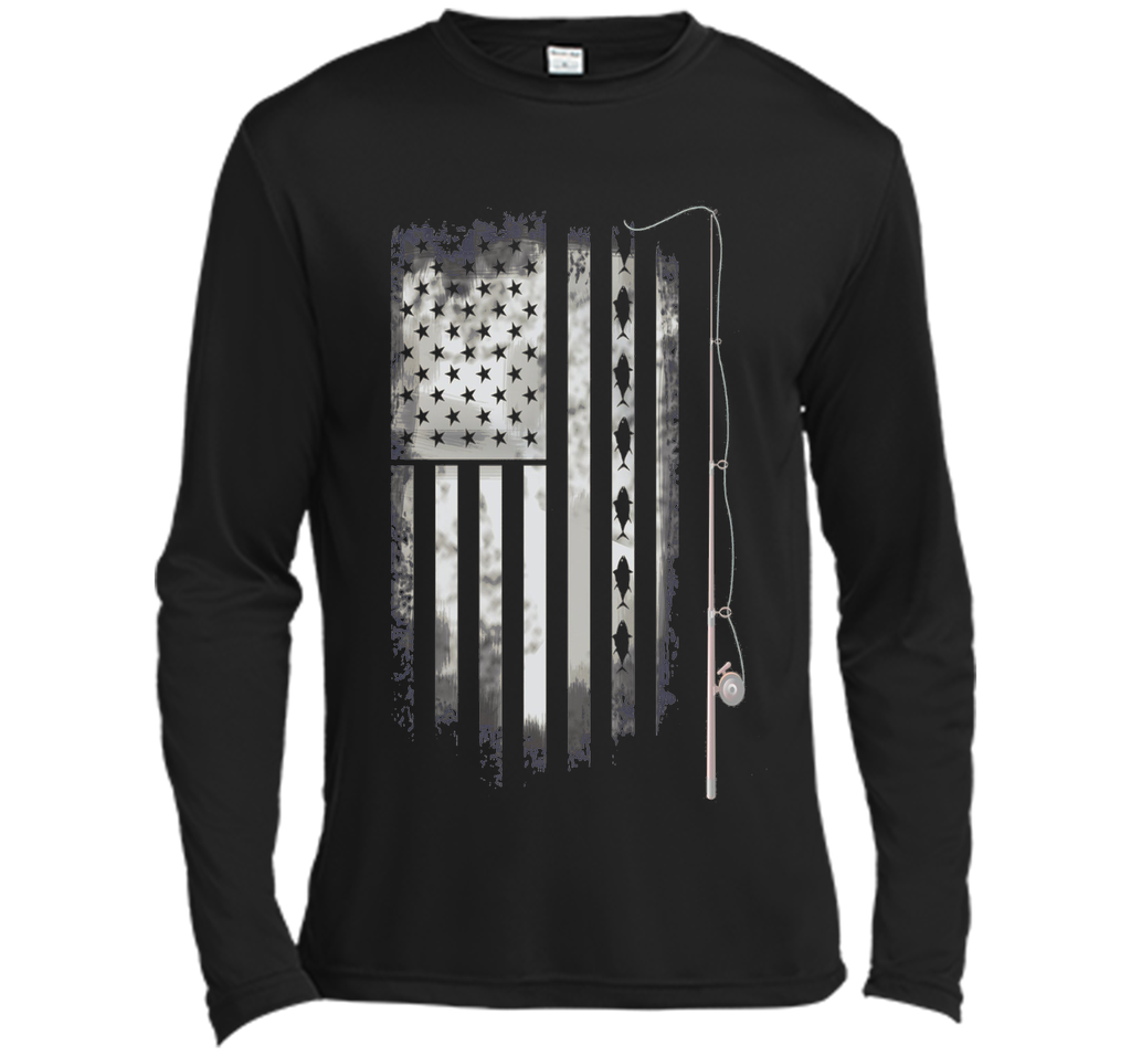 fishing angle fish American Flag u.s. team T-shirt