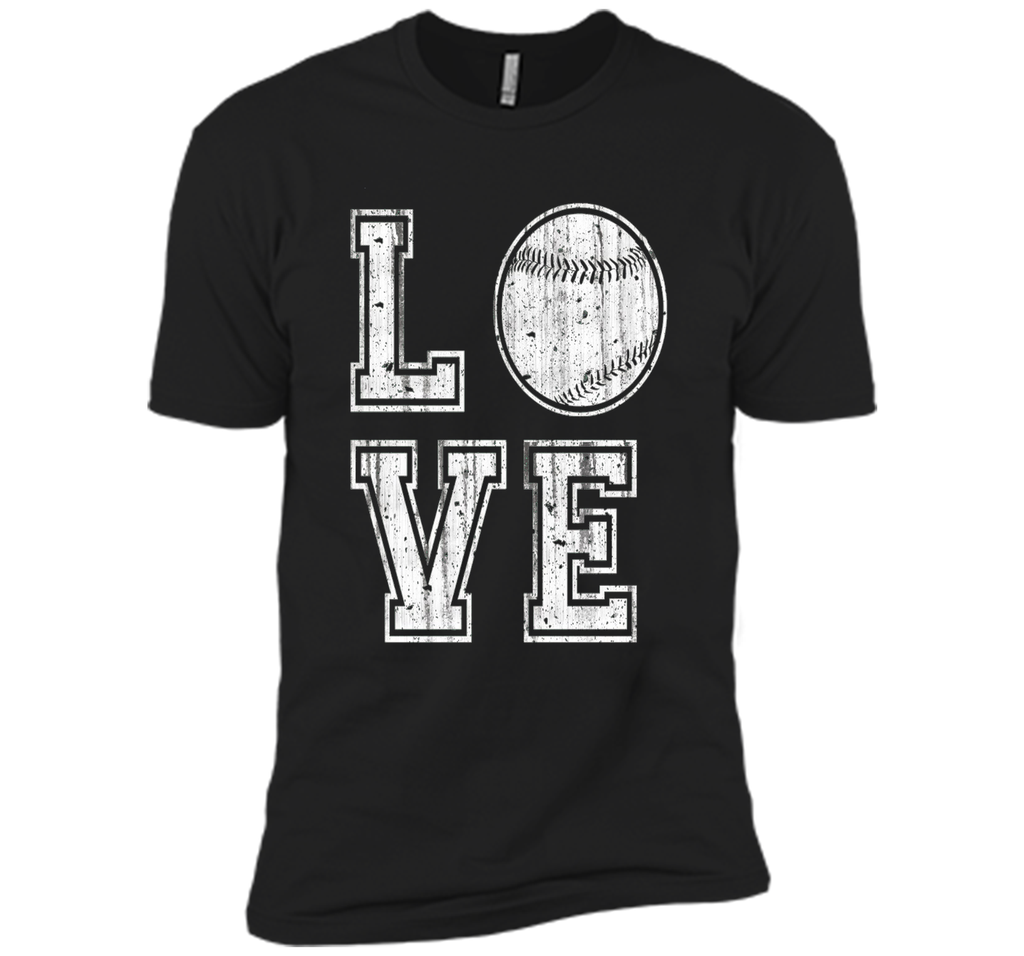 I Love Baseball Ball T Shirt Baseball Gift for Mom Dad Fan