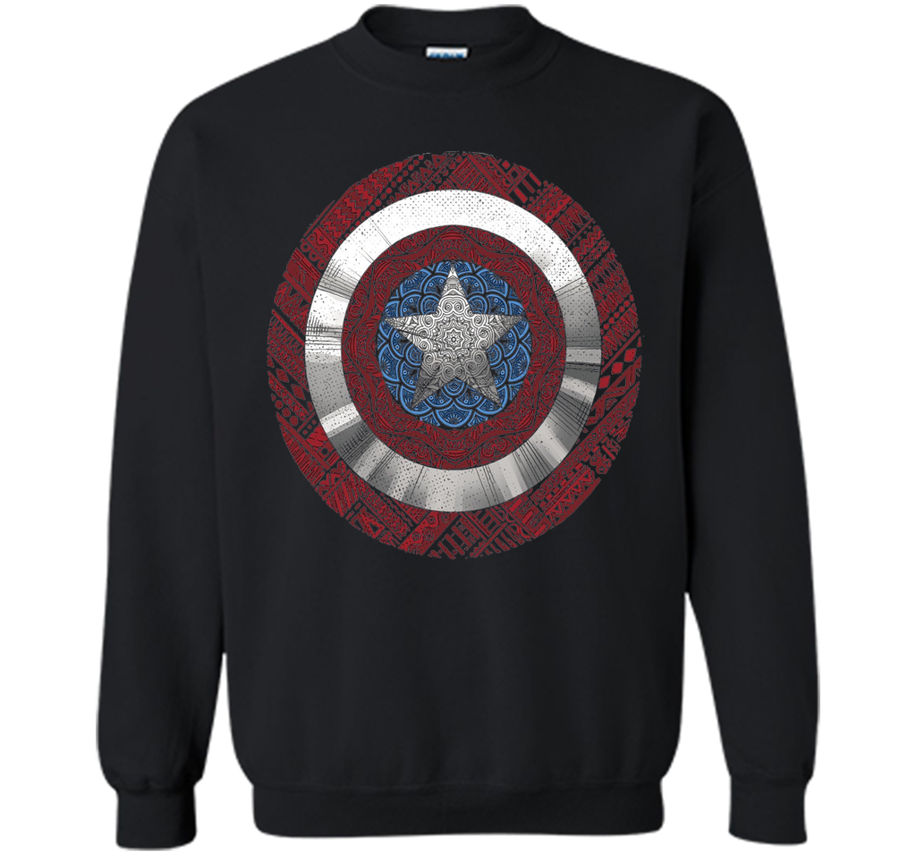 Marvel Captain America Avenger Ornate Shield Graphic T-Shirt