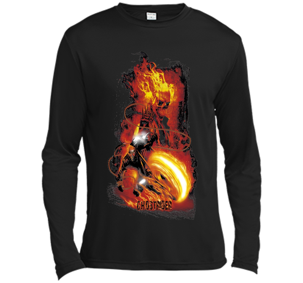 Marvel Ghost Rider Fire Fury Graphic T-Shirt Adult HORROR t-shirt