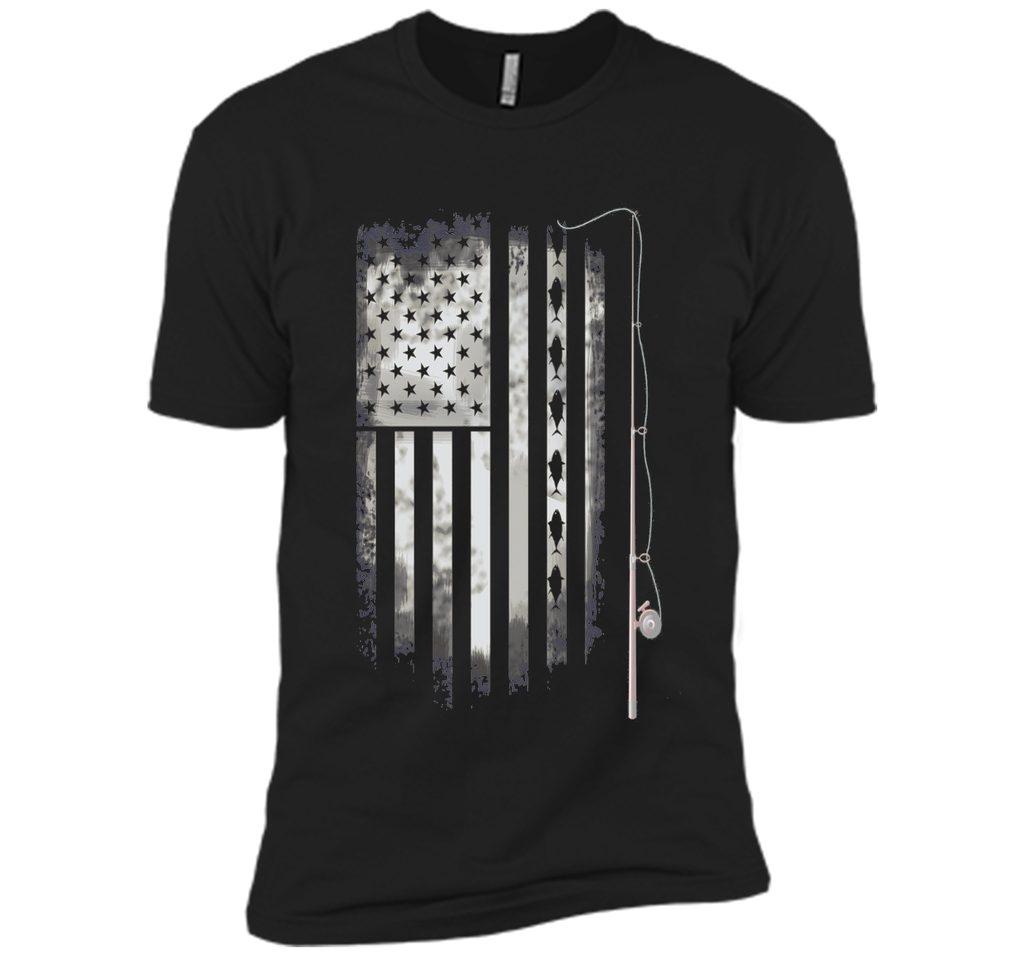 fishing angle fish American Flag u.s. team T-shirt