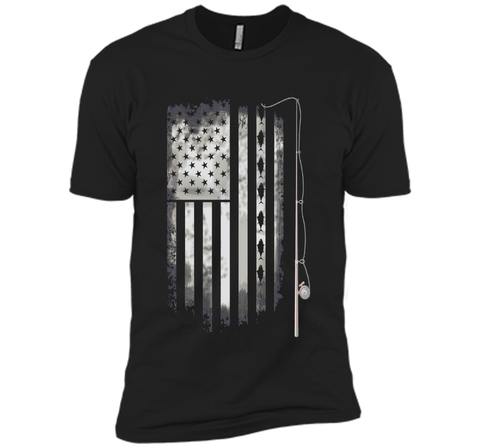 fishing angle fish American Flag u.s. team T-shirt