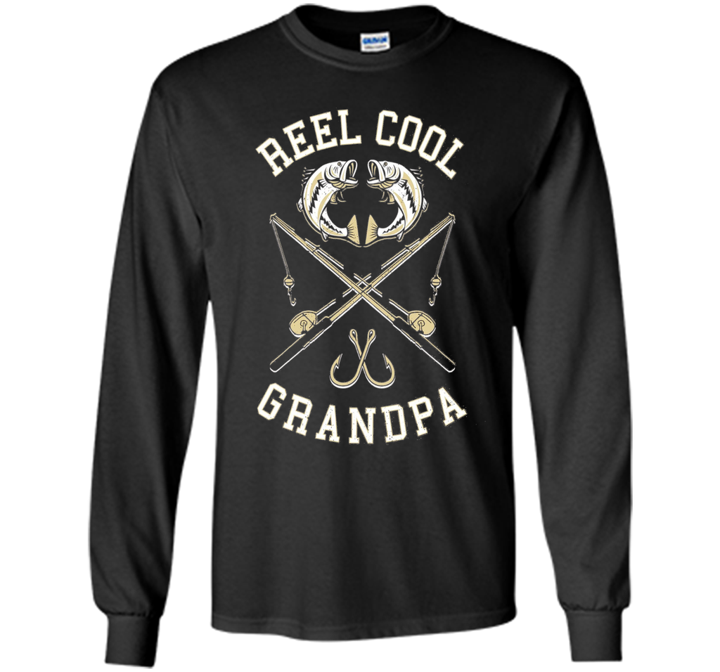 Mens Reel Cool Grandpa Funny Fishing T-Shirt