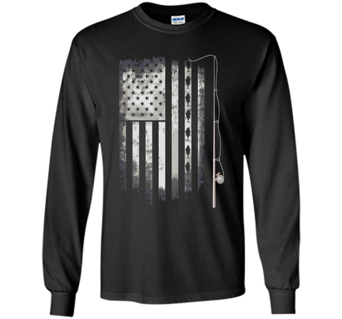 fishing angle fish American Flag u.s. team T-shirt