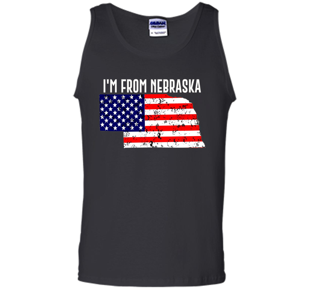 Proud of Nebraska -US flag Independence day Tshirt