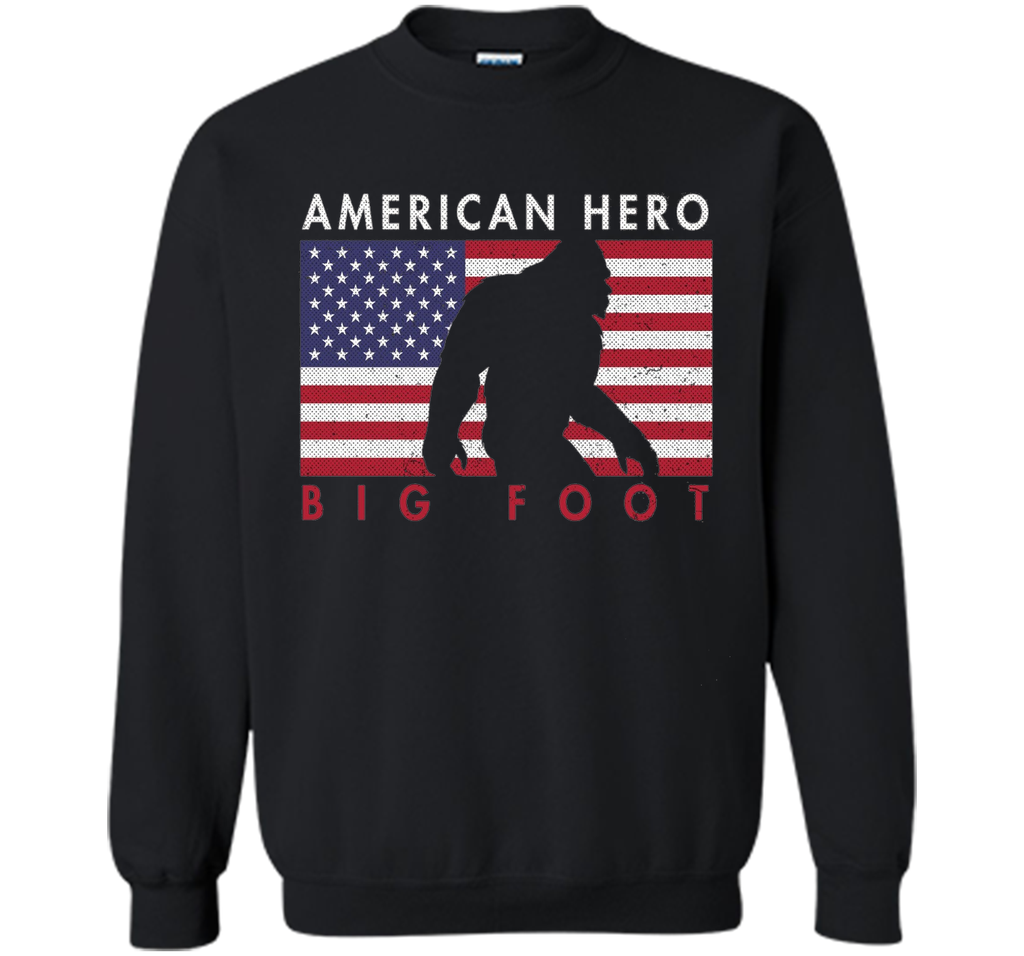 Distressed Style 4th of July American Sasquatch Tshirt