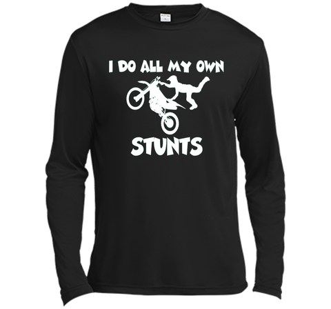 I Do All My Own Stunts Shirt With Flying Motorcycle