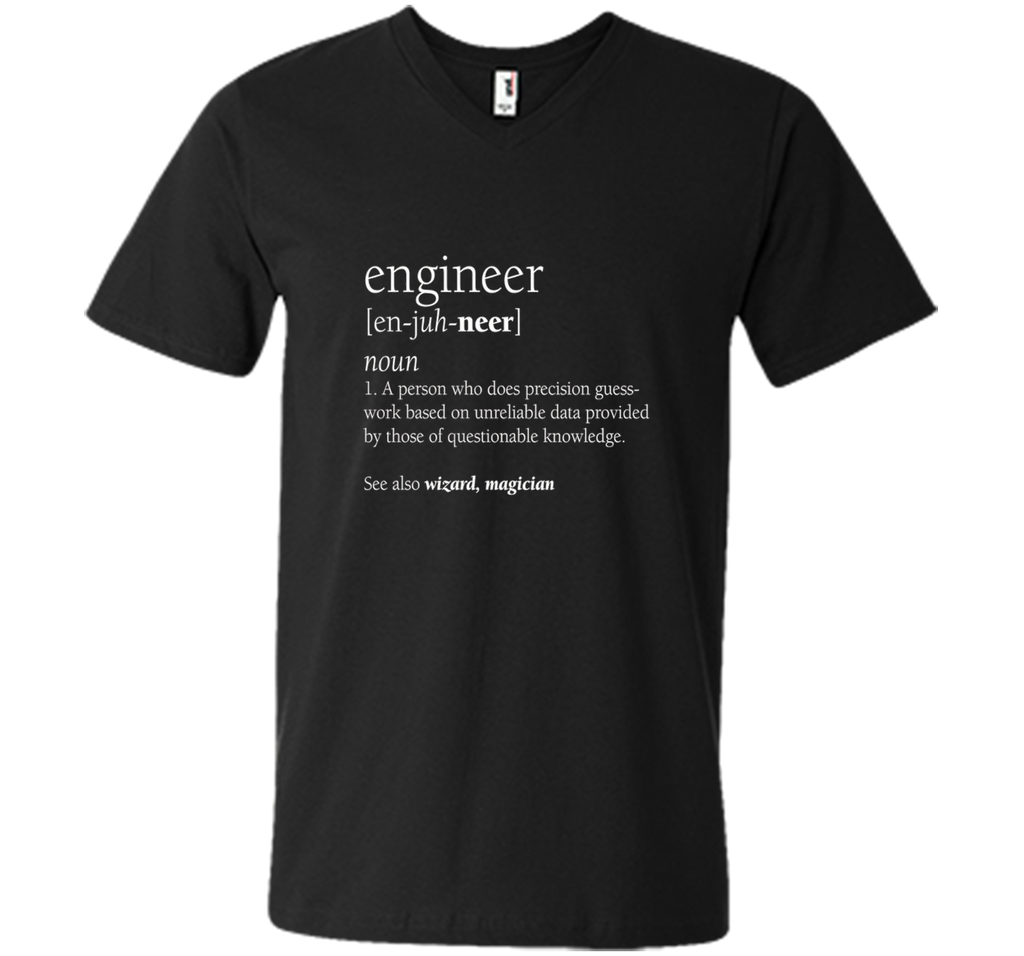 Engineer Definition T Shirt, Funny Engineering Gift