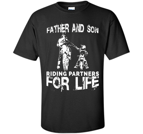 Father And Son Riding Partners For Life T-shirt Dads Sons
