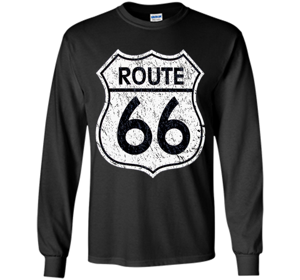 Historical Route 66 Distressed Vintage Look T Shirt