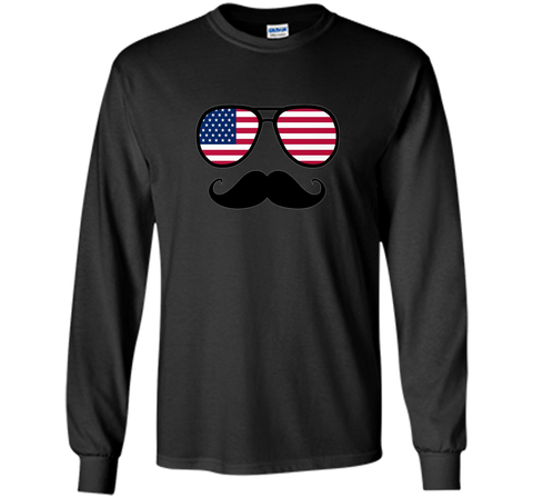 Funny Glasses Flag Shirt 4th of July for Men Women Kids
