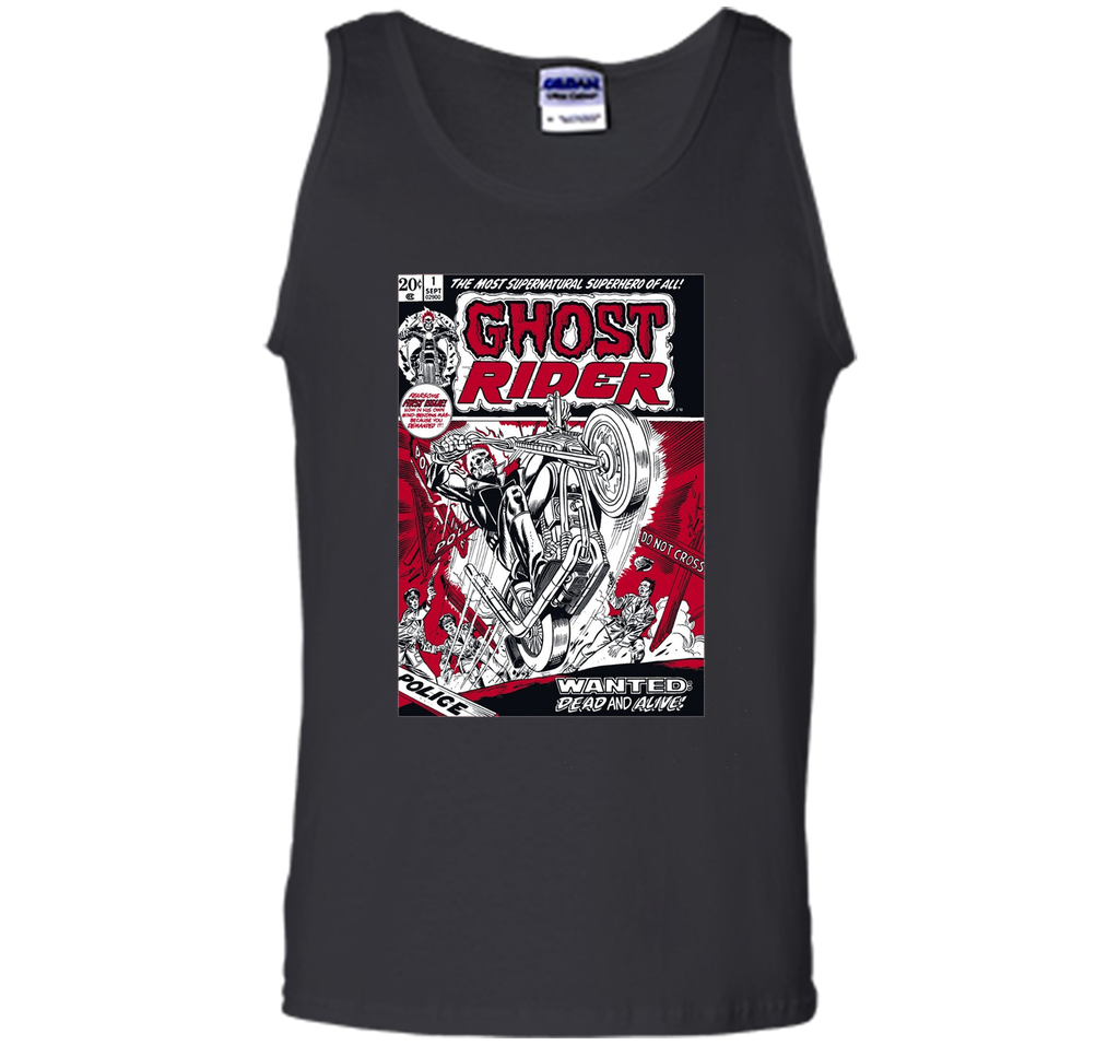 Marvel Ghost Rider Comic Book Cover Print Graphic HORROR T-Shirt shirt