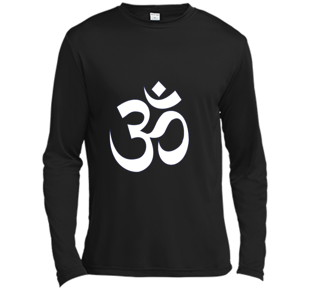 White Ohm Om Symbol Yoga Namaste T-Shirt